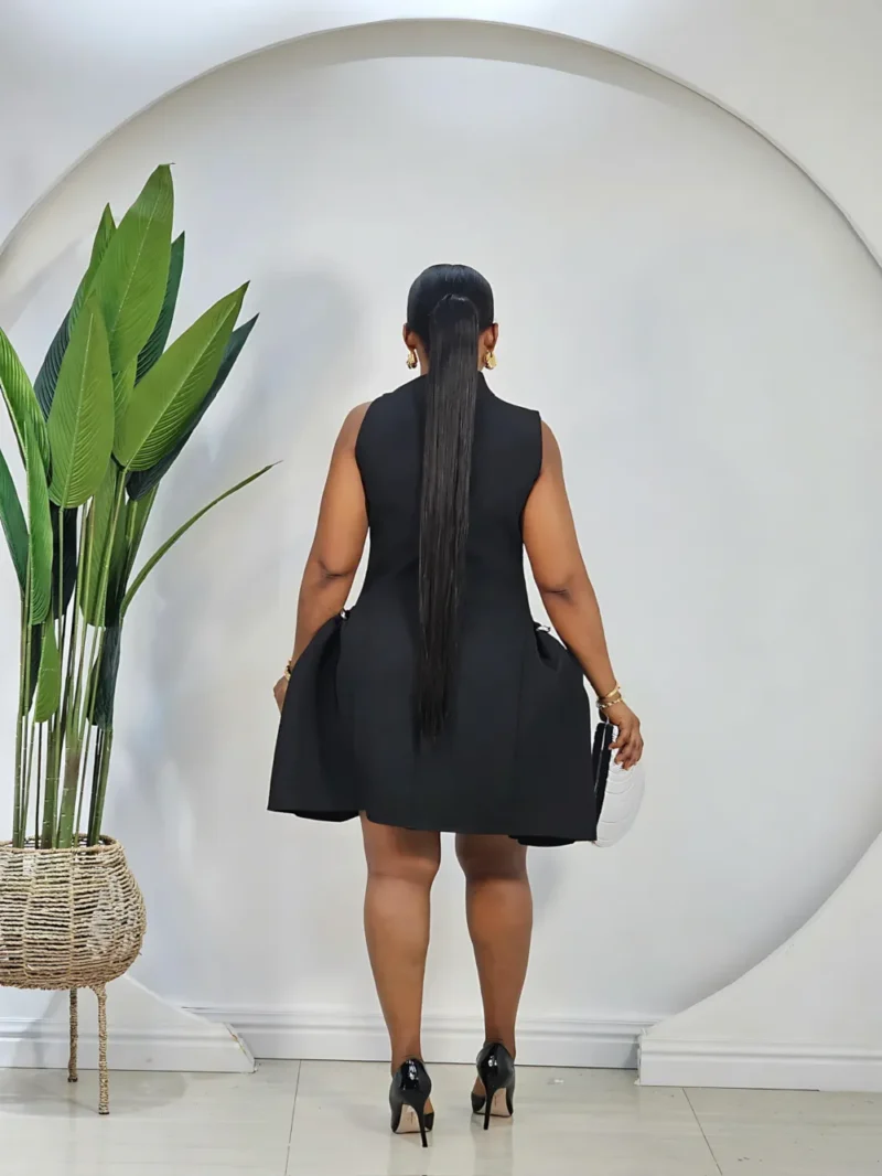 SIDE KNOT HEM MINI DRESS - Image 5