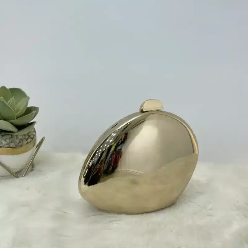 OVAL SHAPE CLUTCH PURSE