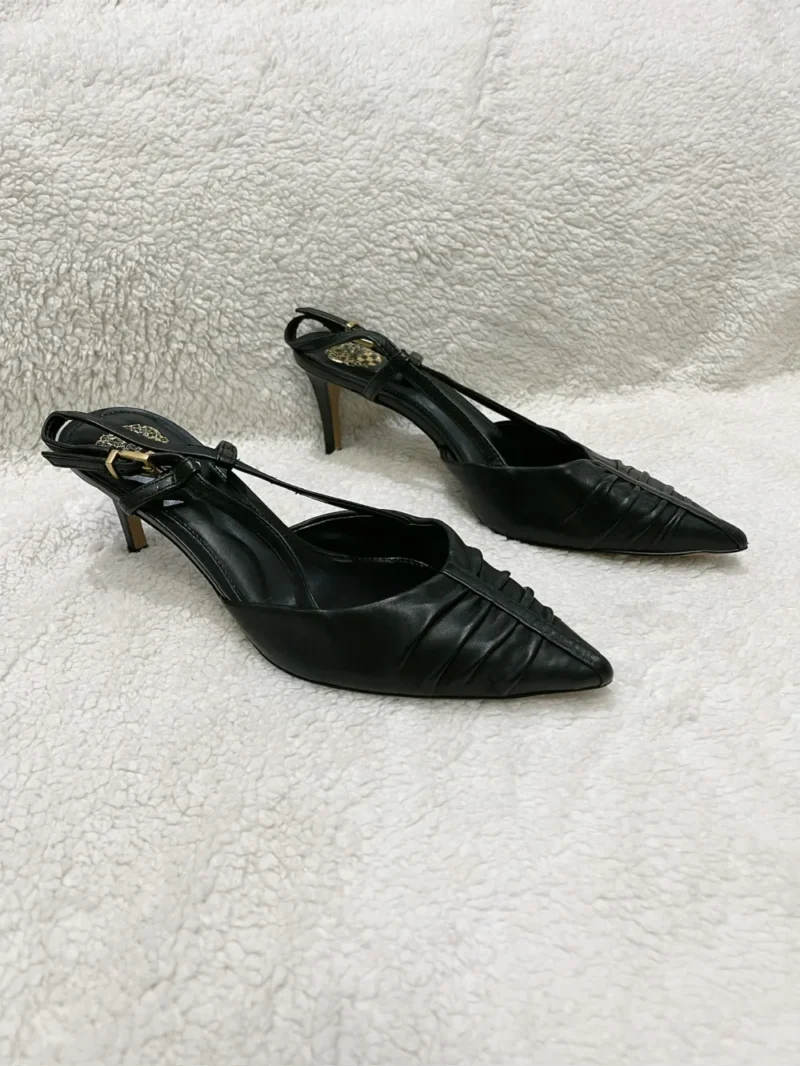 LEATHER SLING BACK SANDALS - Image 2