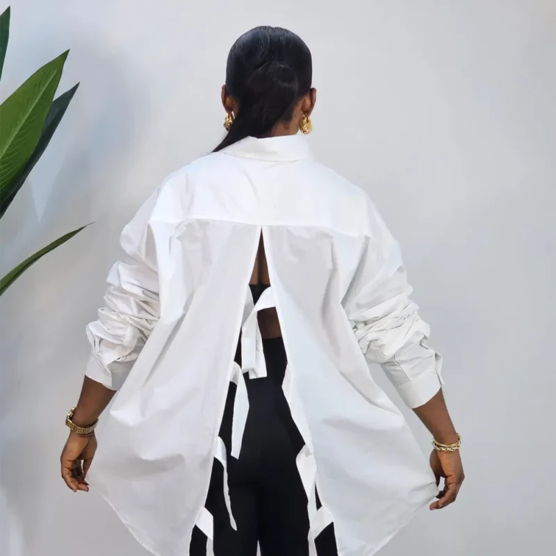 OPEN BACK MULTI KNOT SHIRT - Image 3