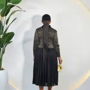 2-TONE MIYAKI PLEATED DRESS - Image 5