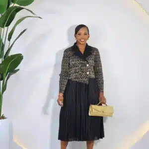 2-TONE MIYAKI PLEATED DRESS