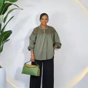 BUBBLE LONG SLEEVE KNIT INSERTED TOP - Image 7