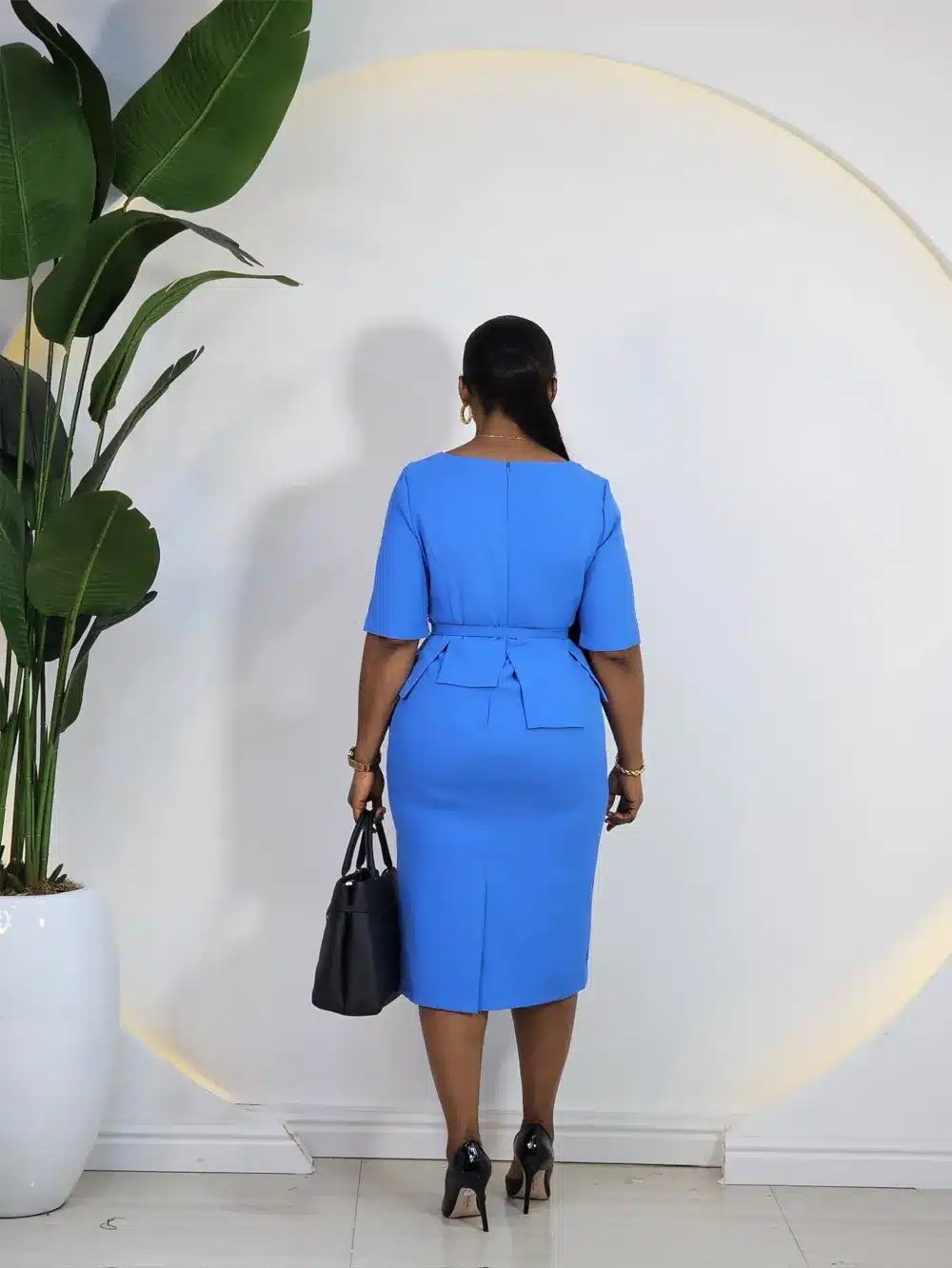 CUT OUT PEPLUM DRESS - Posh 'n' Sassy