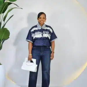 DENIM 4-TONE FRONT LAYERS SHIRT - Image 2