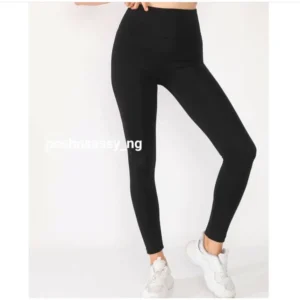 PLAIN HIGH WAIST JEGGINGS