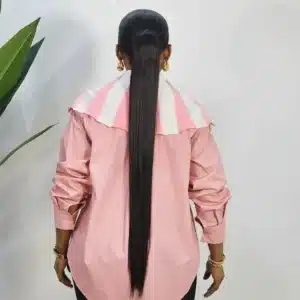 KNIT CAPE SHOULDER KNOT SHIRT - Image 5