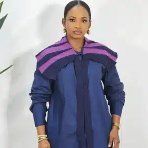 KNIT CAPE SHOULDER KNOT SHIRT - Image 3