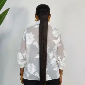 MESH EMBROIDERY SHIRT - Image 5