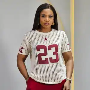 NUMBER INSCRIBED KNIT TOP