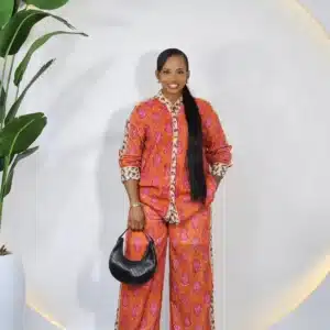 PRINT PANT & SHIRT SET