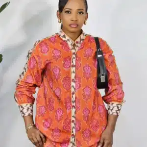PRINT PANT & SHIRT SET - Image 2