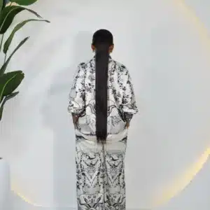 SATIN PRINT SHIRT & PANT SET - Image 3