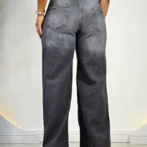 SIDE TRIM PALAZZO MOM JEANS - Image 5