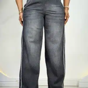 SIDE TRIM PALAZZO MOM JEANS