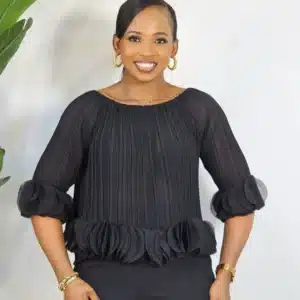 THIN PLEAT OFF SHOULDER TOP - Image 3