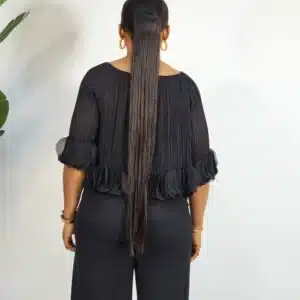 THIN PLEAT OFF SHOULDER TOP - Image 9