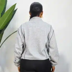 TRIM DRAW STRING HIGH NECK JUMPER - Image 6