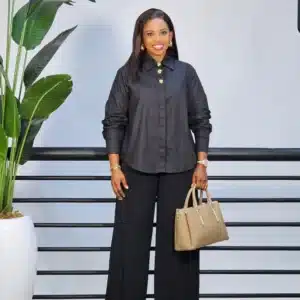 TRIPLE CHEST BUTTON BAGGY SHIRT - Image 3