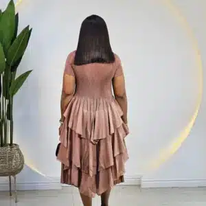 TRIPLE LAYER MIYAKI DRESS - Image 4