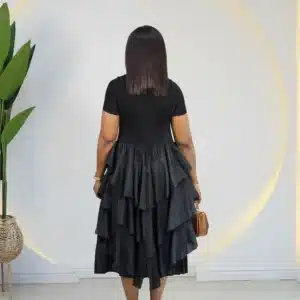 TRIPLE LAYER MIYAKI DRESS - Image 3