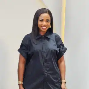 COLLAR KNOT OPEN BACK SHIRT