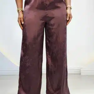 ELASTIC BAND SATIN PANT
