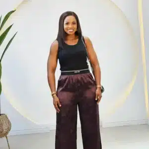 ELASTIC BAND SATIN PANT - Image 2