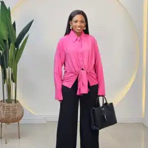 FRONT KNOT BUTTON DOWN SHIRT - Image 6