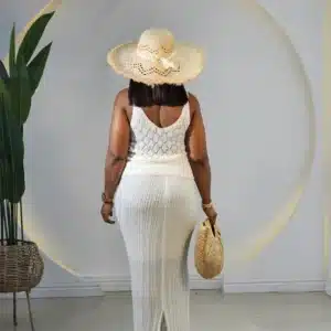 KNIT SPAG TOP & MAXI SKIRT SET - Image 2