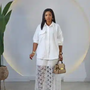 LACE SKIRT & SHIRT SET - Image 3