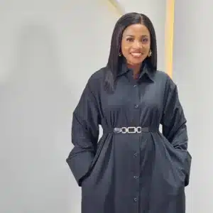 LACY HEM SHIRT DRESS - Image 3