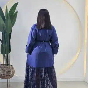 LACY HEM SHIRT DRESS - Image 4