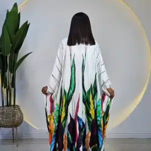 LEAF PRINT KIMONO & PANT SET - Image 5