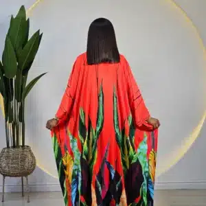 LEAF PRINT KIMONO & PANT SET - Image 4