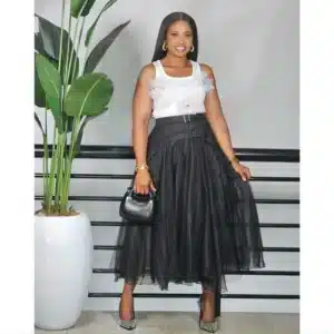 MESH SKATER SKIRT - Image 3