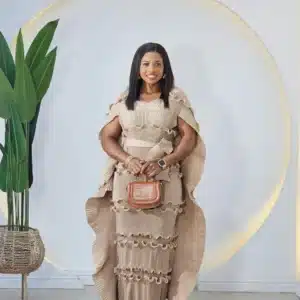 MIYAKI PONCHO BELTED DRESS - Image 4