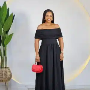 OFF SHOULDER ANKLE DRESS - Image 2