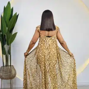 PRINT CHIFFON KIMONO & SHORT SET - Image 3