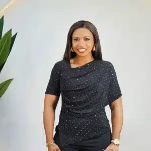 SHIMMER STUD SIDE CAPE TOP - Image 2