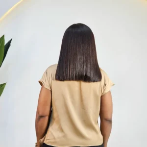 SIDE DRAPE CAP SLEEVE SATIN TOP - Image 3