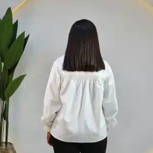 SMOKEY CHEST COLLAR BUTTON DOWN SHIRT - Image 4