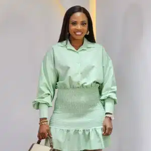 SMOKEY WAIST HEM DRESS - Image 3