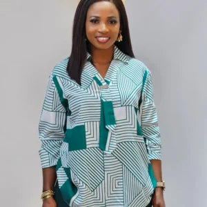 TIE STRIPE PATTERN SHIRT - Image 2