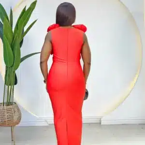 BANDAGE RUFFLE CHEST DRESS - Image 3