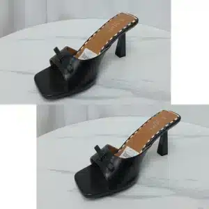 BOW TOP LEATHER MULES - Image 3