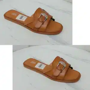 BUCKLE TOP LEATHER SLIPPER - Image 3