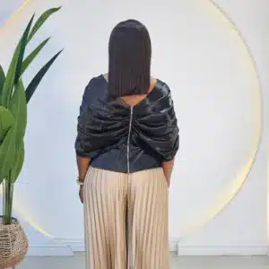 CAPE PLEAT BROOCH TOP - Image 12