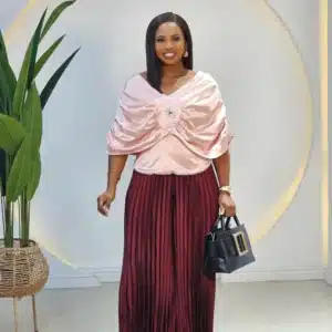 CAPE PLEAT BROOCH TOP - Image 5