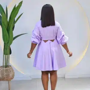 DETACHABLE WAIST FLARE DRESS - Image 3